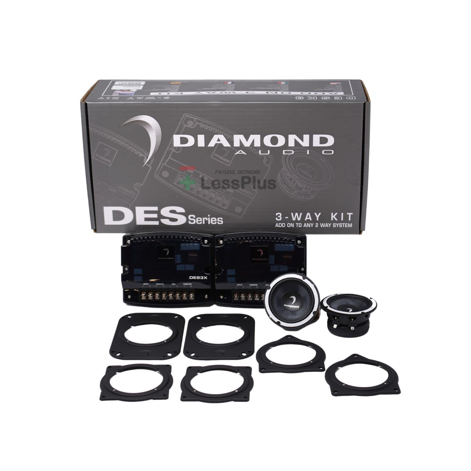 Amazon.co.jp: Diamond Audio DESK3 3.5インチ 25W RMS Diamond Elite